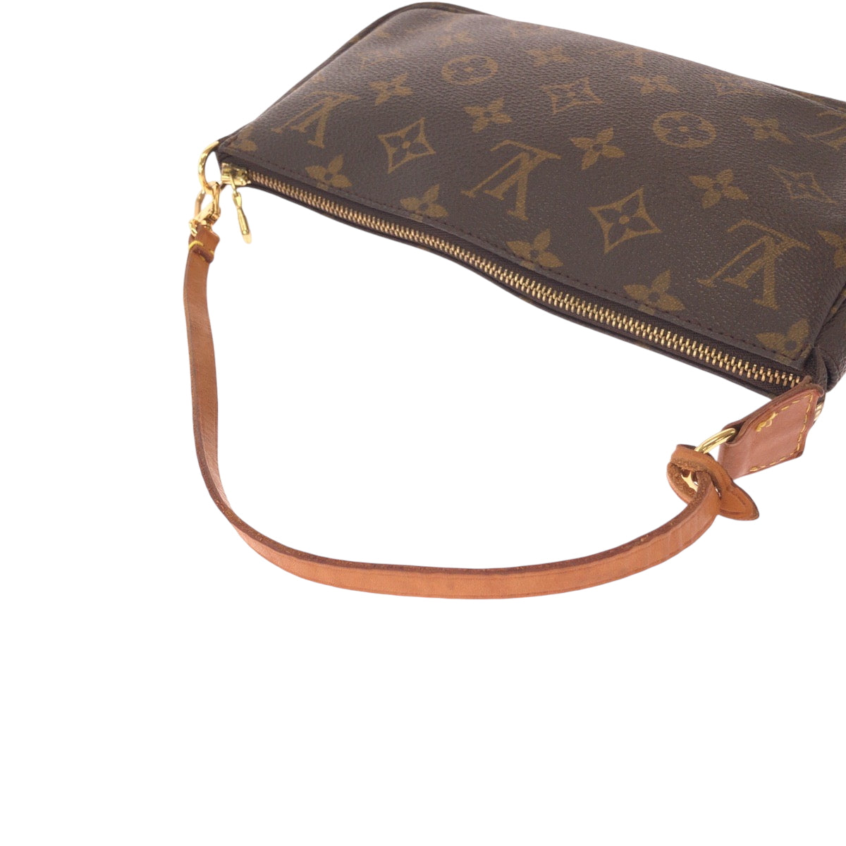 14091
LOUIS VUITTON ルイヴィトン モノグラム ブラウン ゴールド金具 PVC M51980 ハンドバッグ アクセサリーポーチ  レディース