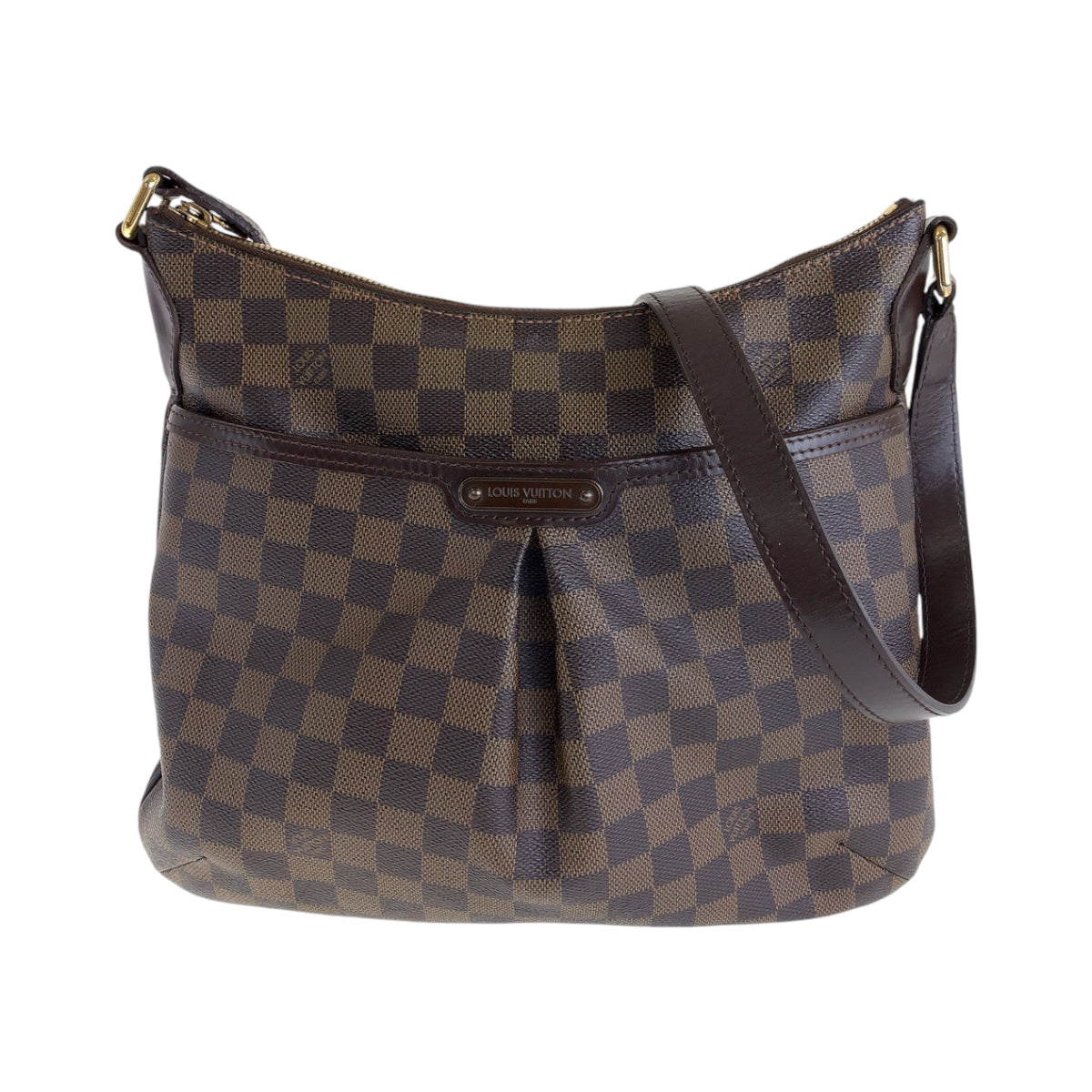 13479
LOUIS VUITTON ルイヴィトン ダミエ エベヌ ブルームズベリ PM ブラウン ゴールド金具 PVC N42251 ショルダーバッグ 斜め掛け  レディース