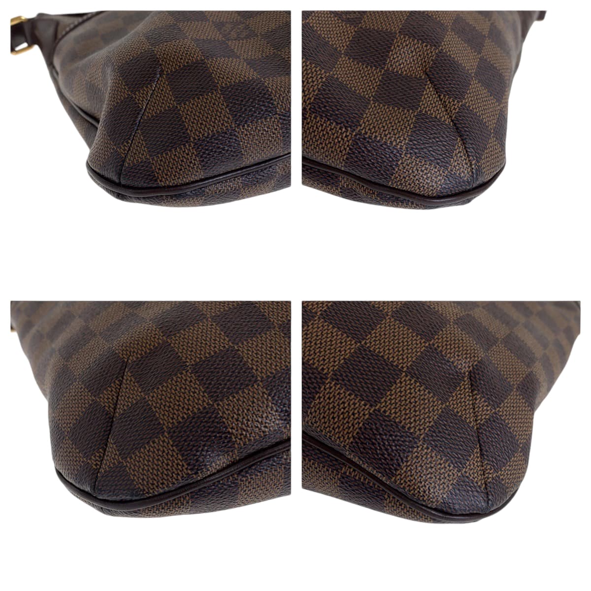 13479
LOUIS VUITTON ルイヴィトン ダミエ エベヌ ブルームズベリ PM ブラウン ゴールド金具 PVC N42251 ショルダーバッグ 斜め掛け  レディース