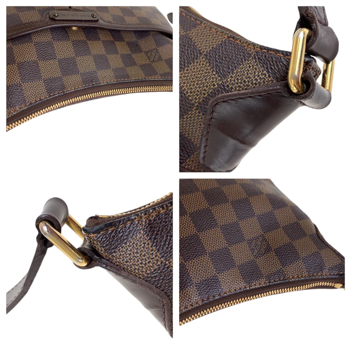 13479
LOUIS VUITTON ルイヴィトン ダミエ エベヌ ブルームズベリ PM ブラウン ゴールド金具 PVC N42251 ショルダーバッグ 斜め掛け  レディース