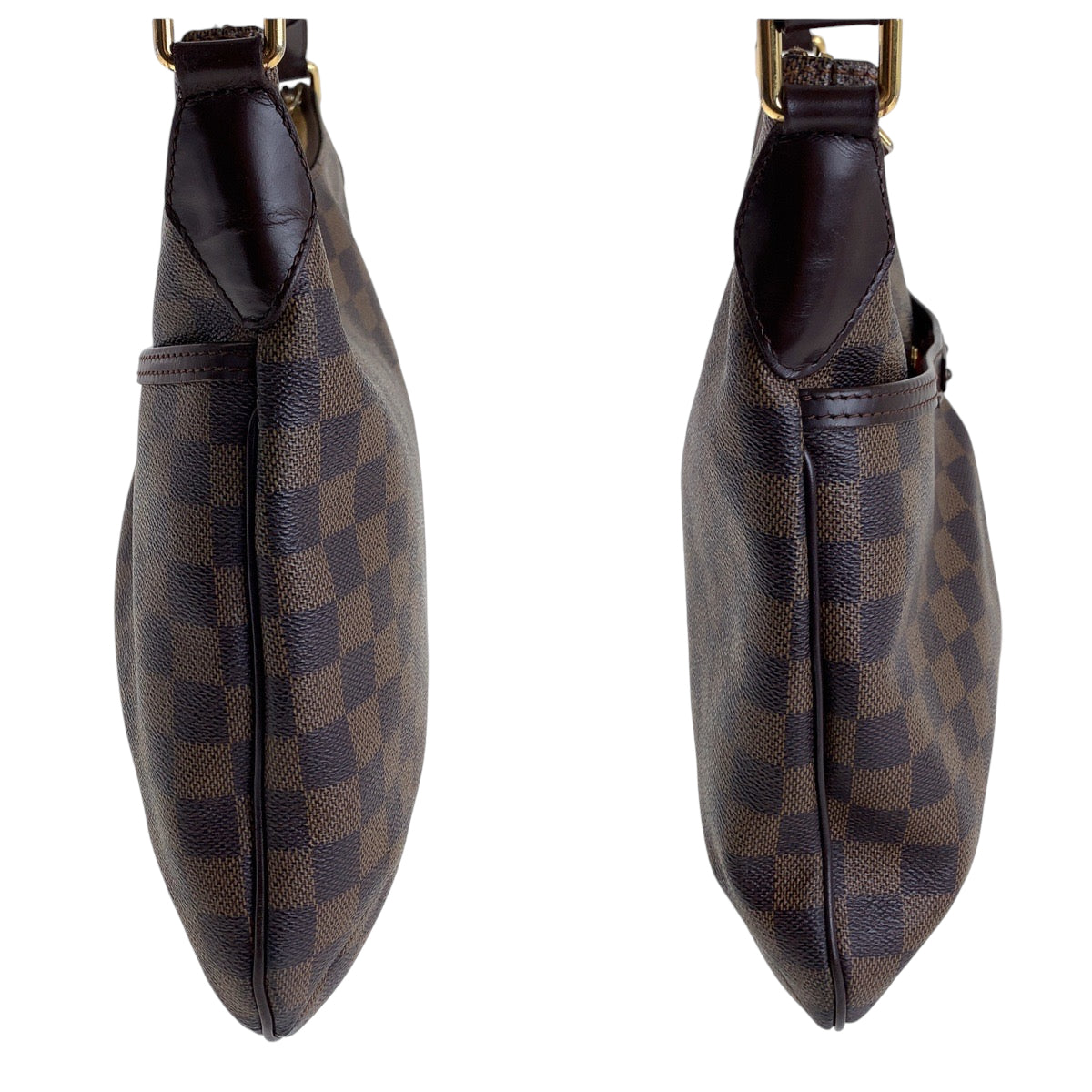 13479
LOUIS VUITTON ルイヴィトン ダミエ エベヌ ブルームズベリ PM ブラウン ゴールド金具 PVC N42251 ショルダーバッグ 斜め掛け  レディース