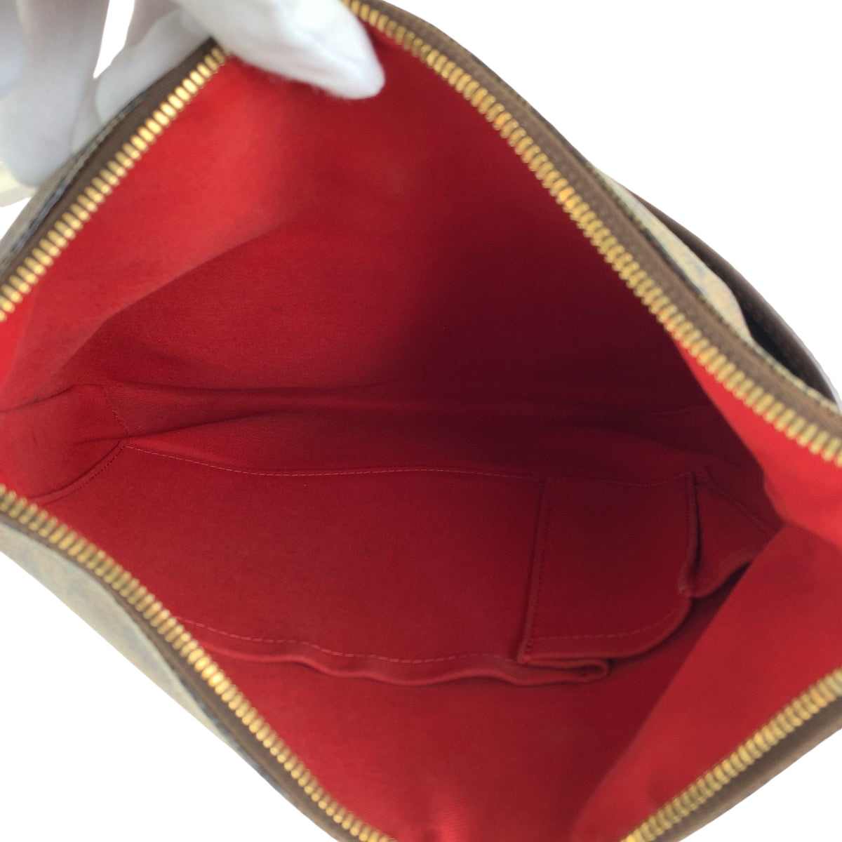 13479
LOUIS VUITTON ルイヴィトン ダミエ エベヌ ブルームズベリ PM ブラウン ゴールド金具 PVC N42251 ショルダーバッグ 斜め掛け  レディース
