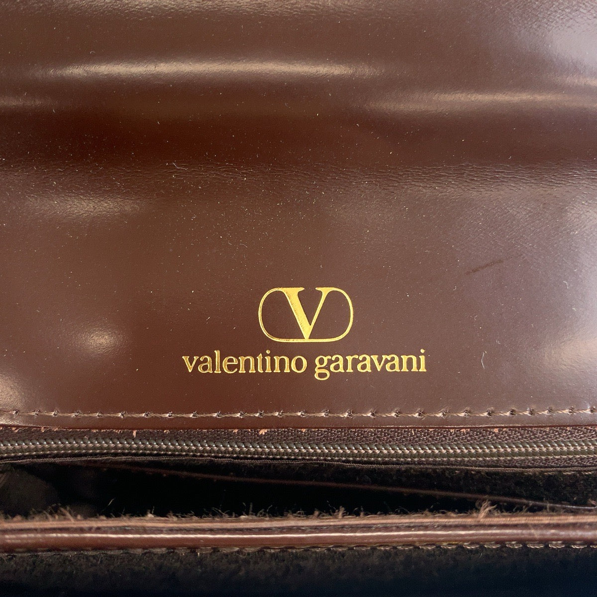 13480
Valentino Garavani ヴァレンティノ ガラヴァーニ ヴィンテージ ブラウン ゴールド金具 レザー ハンドバッグ  レディース ABP23