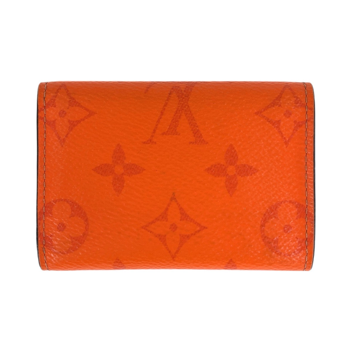 13481
LOUIS VUITTON ルイヴィトン タイガラマ モノグラム ディスカバリー コンパクトウォレット ボルケーノオレンジ シルバー金具 レザー M69245 折財布 コンパクトウォレット  レディース AB23