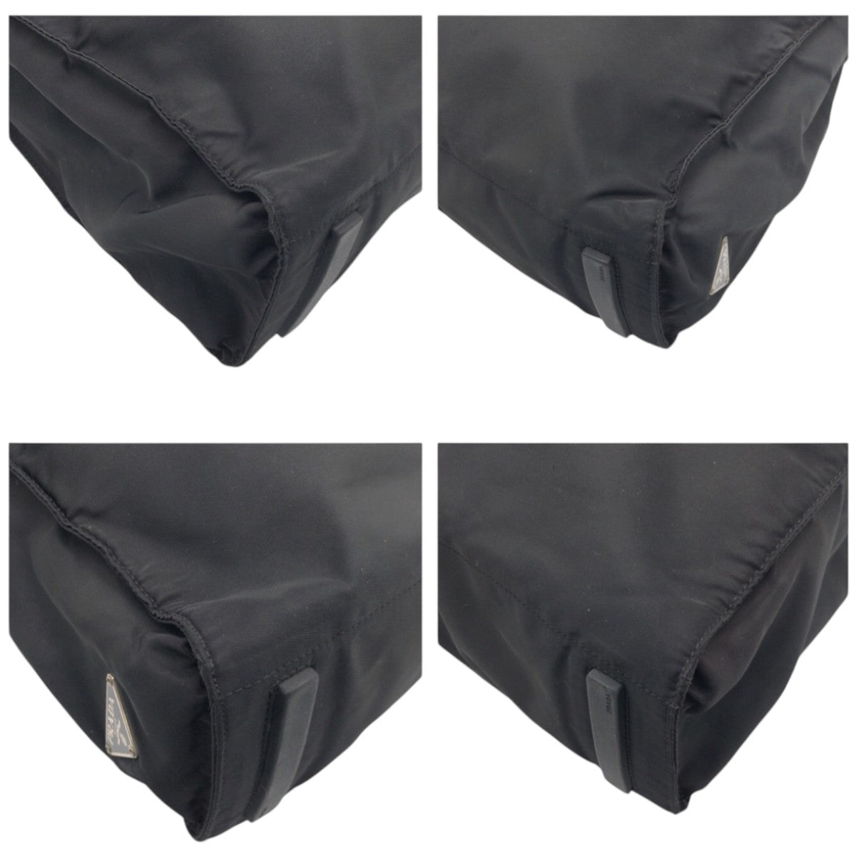 PRADA プラダ テスート 三角ロゴ ブラック 黒 ナイロン トートバッグ 男女兼用  レディース AB30