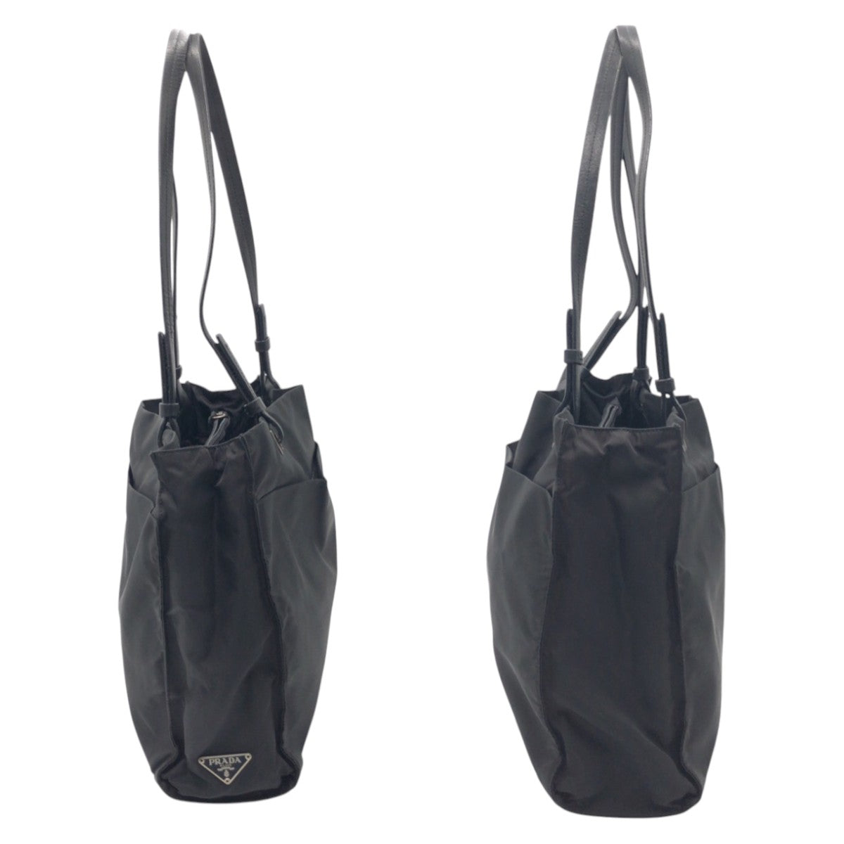 PRADA プラダ テスート 三角ロゴ ブラック 黒 ナイロン トートバッグ 男女兼用  レディース AB30