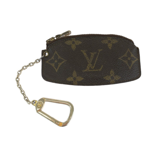 13483
LOUIS VUITTON ルイヴィトン モノグラム エテュイ クレピア ブラウン ゴールド金具 PVC M62690 コインケース 小銭入れ  レディース