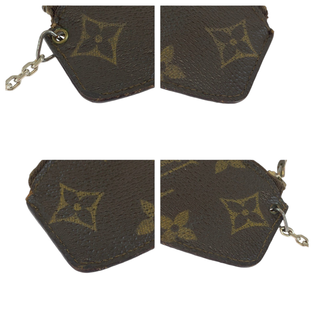 13483
LOUIS VUITTON ルイヴィトン モノグラム エテュイ クレピア ブラウン ゴールド金具 PVC M62690 コインケース 小銭入れ  レディース