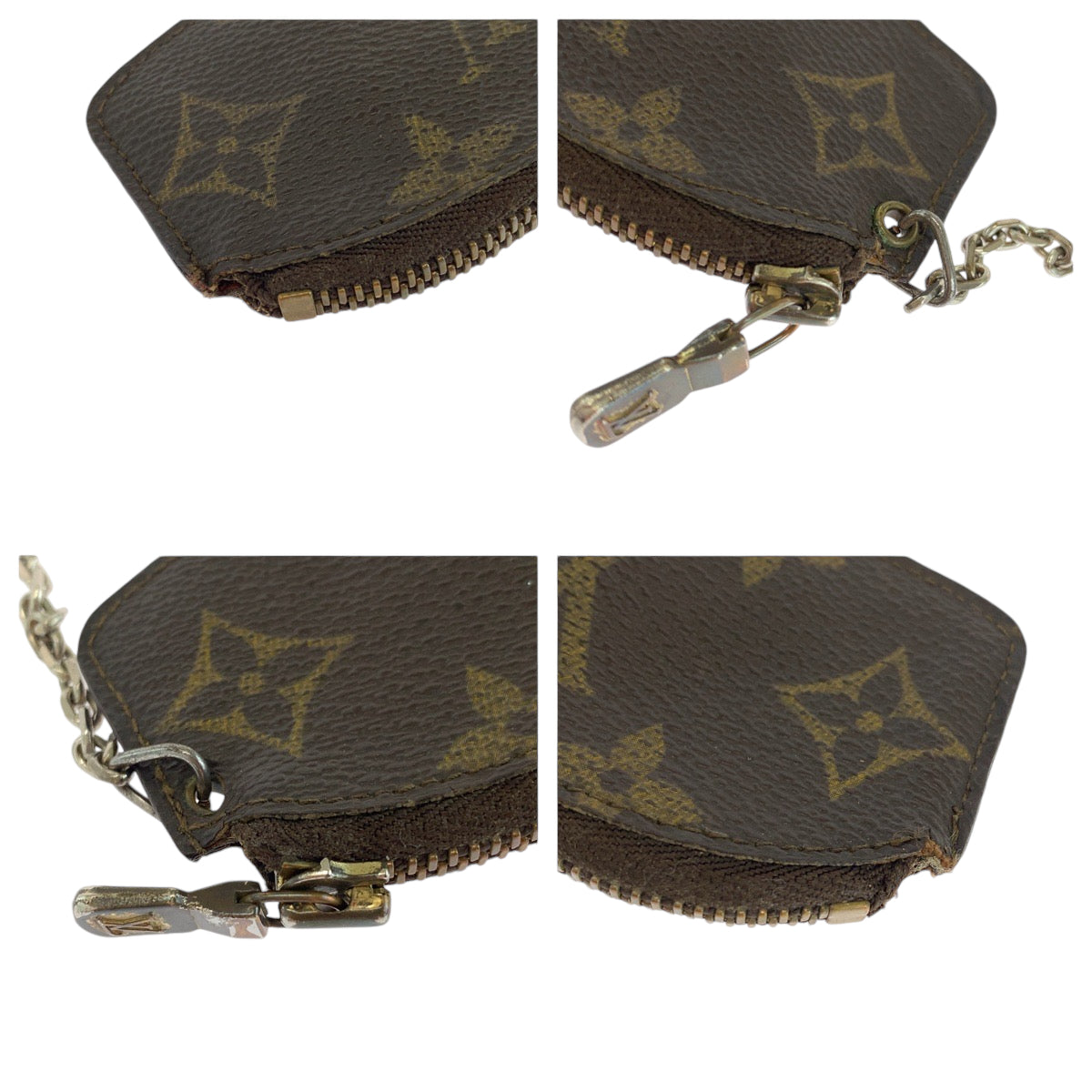 13483
LOUIS VUITTON ルイヴィトン モノグラム エテュイ クレピア ブラウン ゴールド金具 PVC M62690 コインケース 小銭入れ  レディース