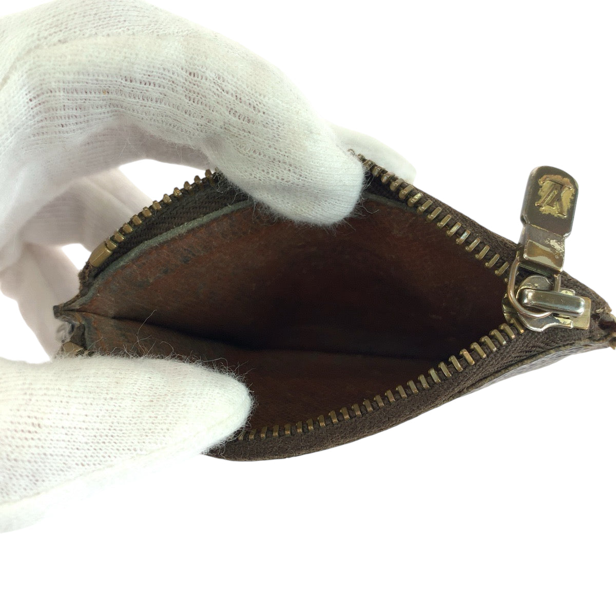 13483
LOUIS VUITTON ルイヴィトン モノグラム エテュイ クレピア ブラウン ゴールド金具 PVC M62690 コインケース 小銭入れ  レディース