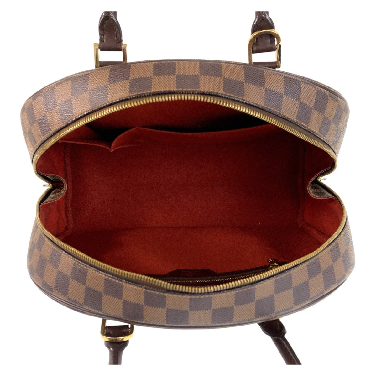 13485
LOUIS VUITTON ルイヴィトン ダミエ ノリータ ブラウン ゴールド金具 PVC N41455 ハンドバッグ ボストンバッグ  レディース