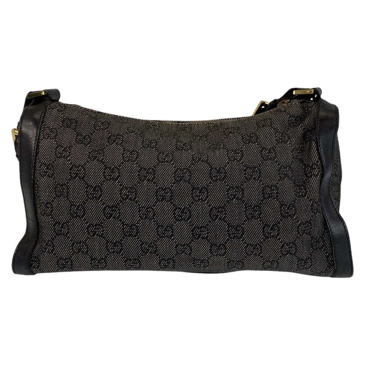 13488
GUCCI グッチ ブラック 黒 ゴールド金具 GGキャンバス / レザー 92706 ショルダーバッグ  レディース
