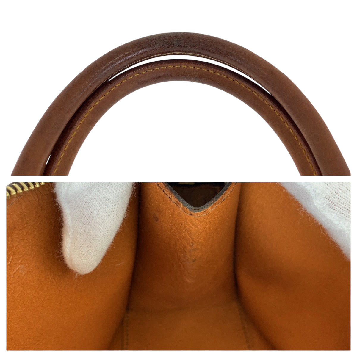 LOUIS VUITTON Vintage Monogram Sac Triangle Brown Gold Hardware PVC/Leather M51360 Tote Bag Handbag Women's