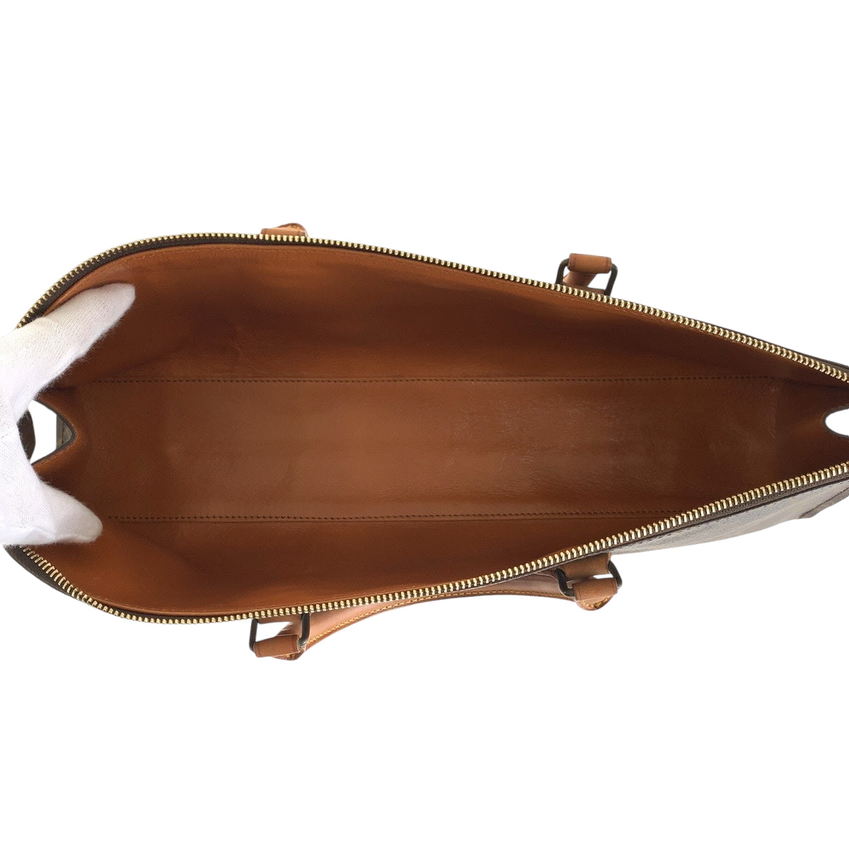 LOUIS VUITTON Vintage Monogram Sac Triangle Brown Gold Hardware PVC/Leather M51360 Tote Bag Handbag Women's