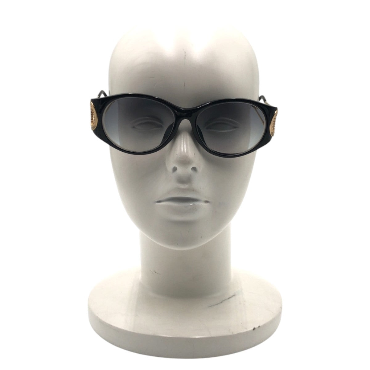 13489
Dior ディオール ヴィンテージ ブラック ゴールド プラスチック / メタル 2661A サングラス バタフライ  レディース