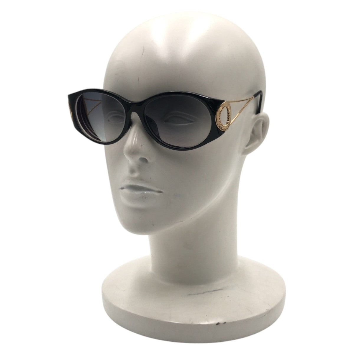 13489
Dior ディオール ヴィンテージ ブラック ゴールド プラスチック / メタル 2661A サングラス バタフライ  レディース