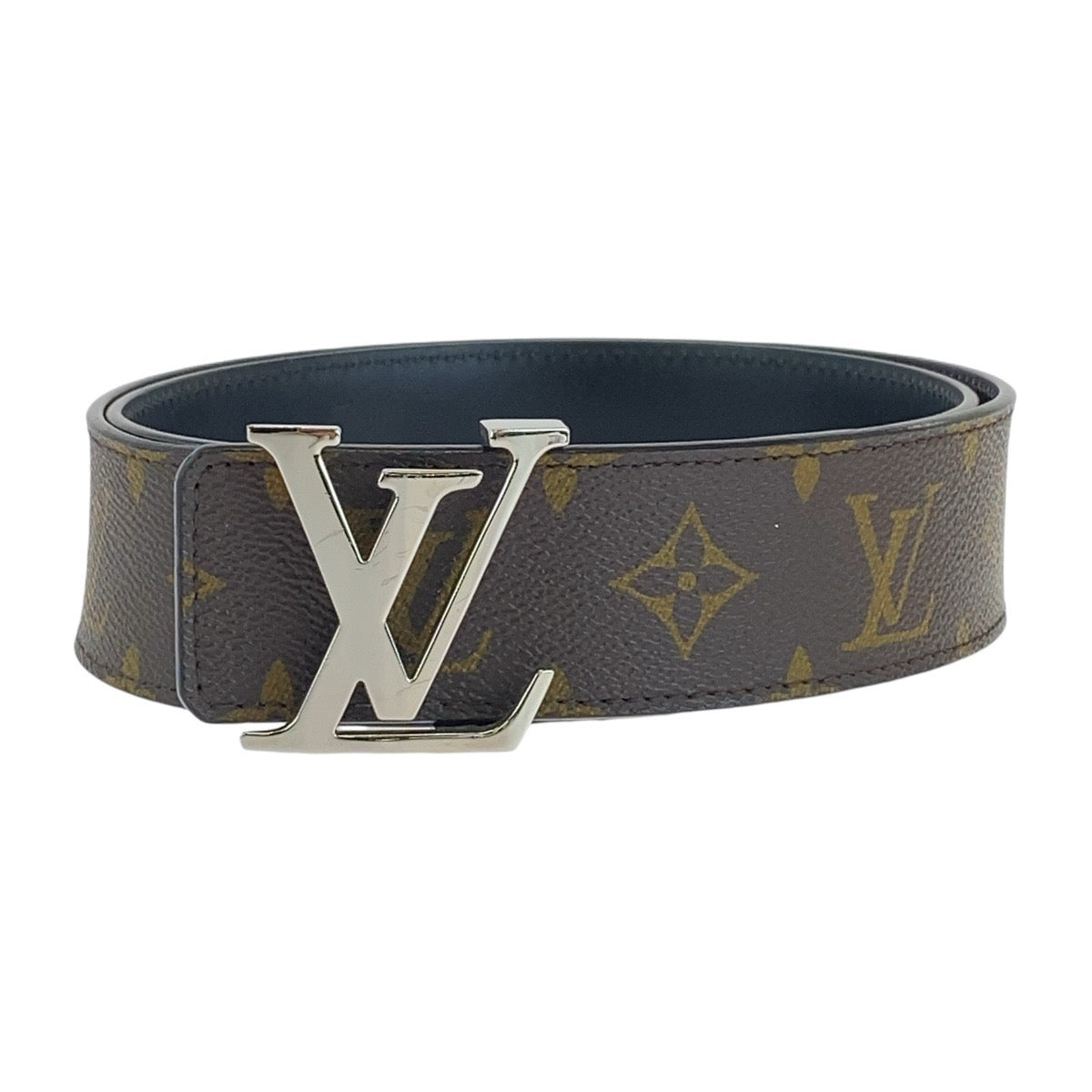 13491
LOUIS VUITTON ルイヴィトン モノグラム サンチュール 85/34 ブラウン ゴールド金具 PVC / レザー M9821 ベルト リバーシブル  メンズ