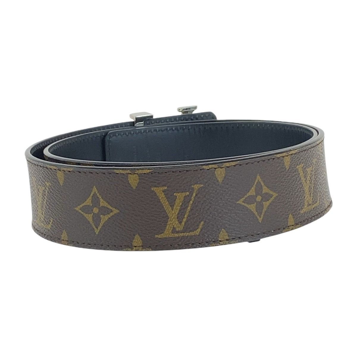 13491
LOUIS VUITTON ルイヴィトン モノグラム サンチュール 85/34 ブラウン ゴールド金具 PVC / レザー M9821 ベルト リバーシブル  メンズ
