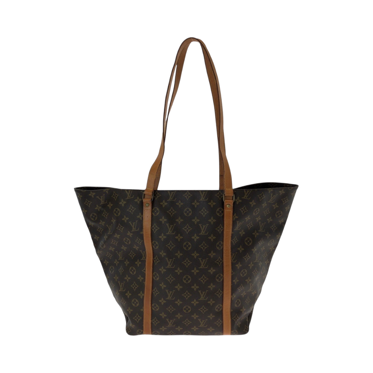 14096
LOUIS VUITTON ルイヴィトン モノグラム サックショッピング ブラウン ゴールド金具 PVC M51108 トートバッグ ショルダーバッグ  レディース AB44