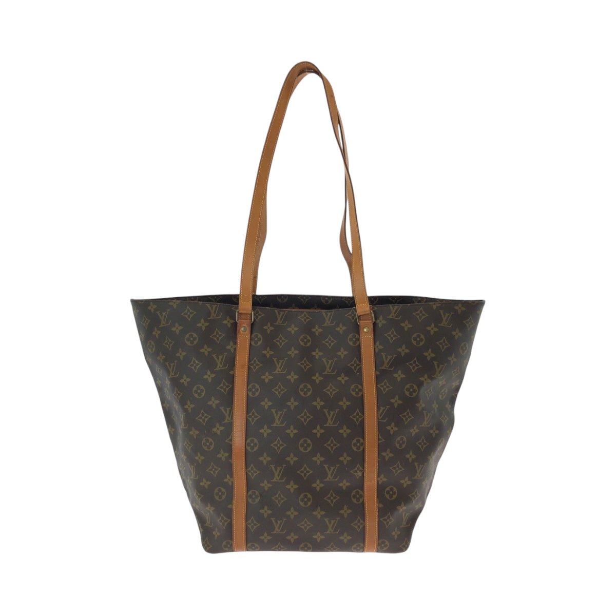 14096
LOUIS VUITTON ルイヴィトン モノグラム サックショッピング ブラウン ゴールド金具 PVC M51108 トートバッグ ショルダーバッグ  レディース AB44