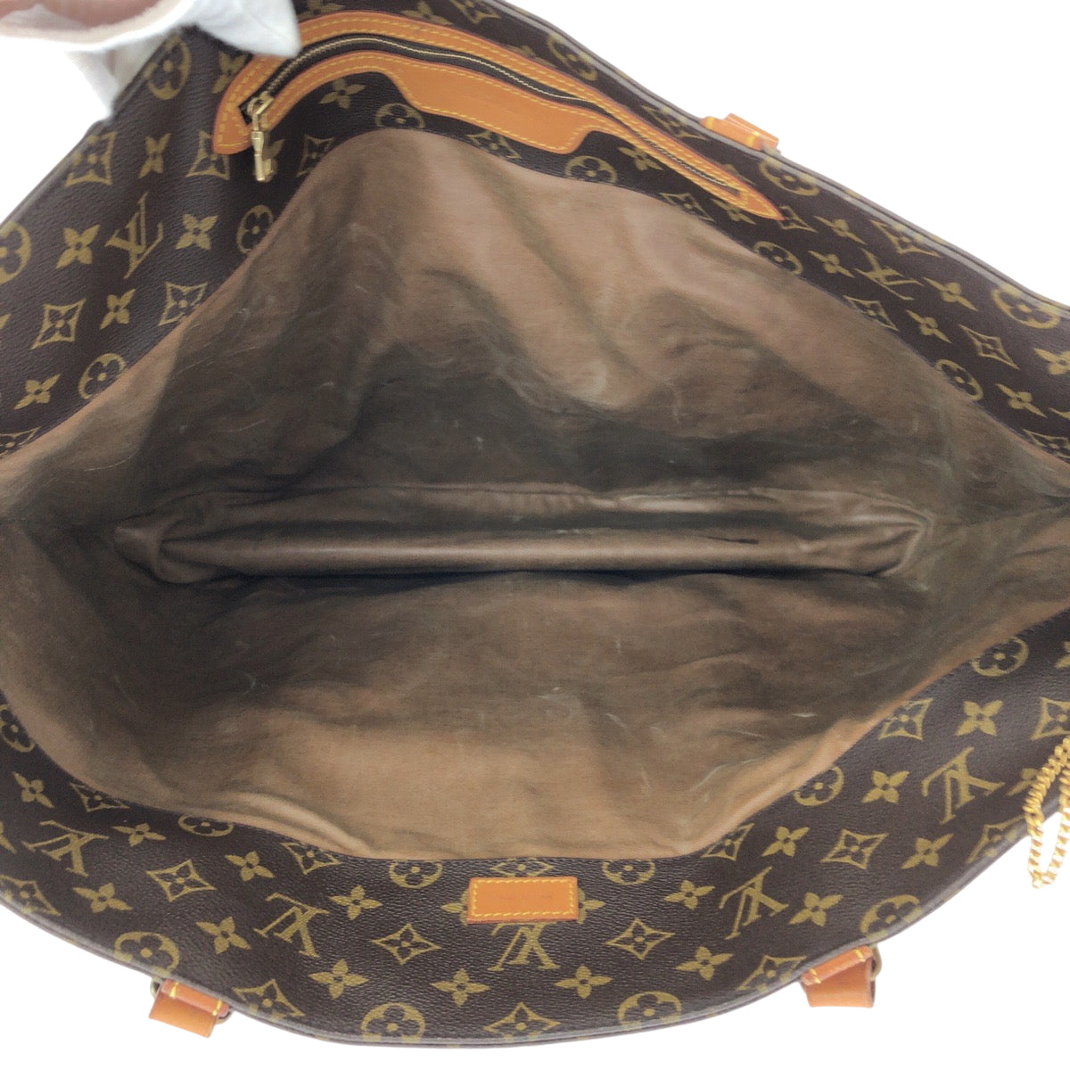 14096
LOUIS VUITTON ルイヴィトン モノグラム サックショッピング ブラウン ゴールド金具 PVC M51108 トートバッグ ショルダーバッグ  レディース AB44