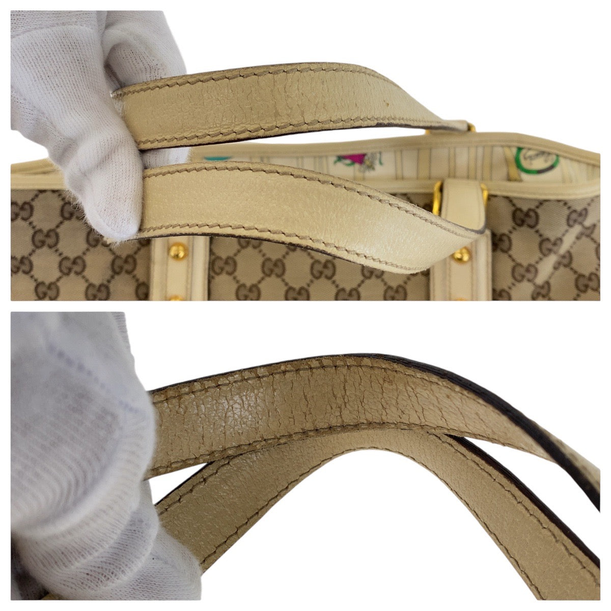 13495
GUCCI グッチ シェリーライン バンブー ブラウン ゴールド金具 GGキャンバス / レザー トートバッグ ショルダーバッグ  レディース