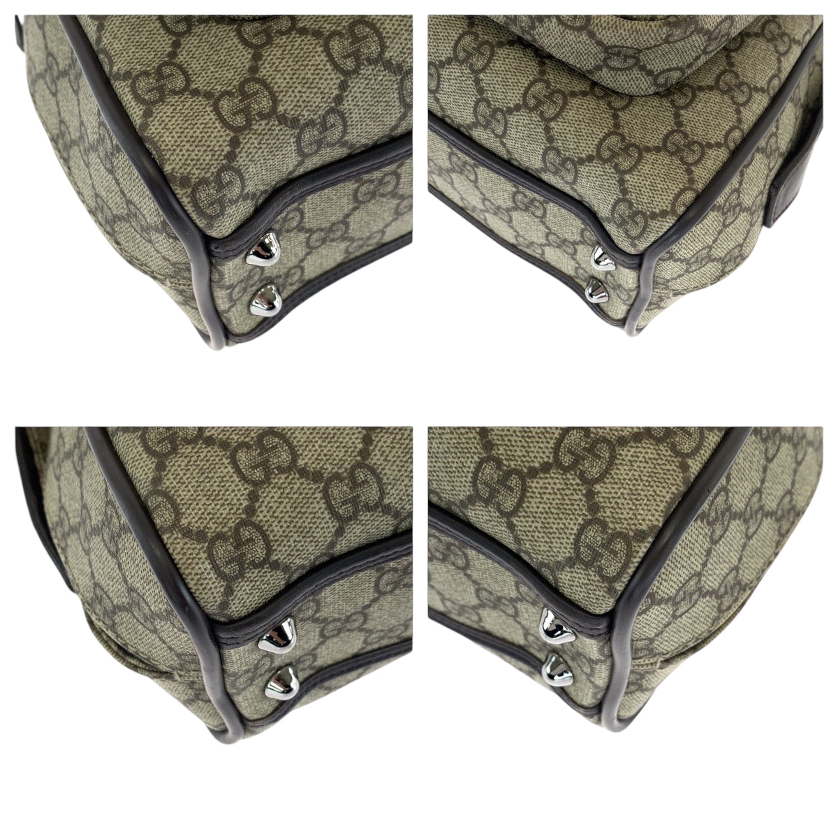 13496
GUCCI グッチ ブラウン シルバー金具 GGスプリームキャンバス 108825 ビジネスバッグ ハンドバッグ  メンズ