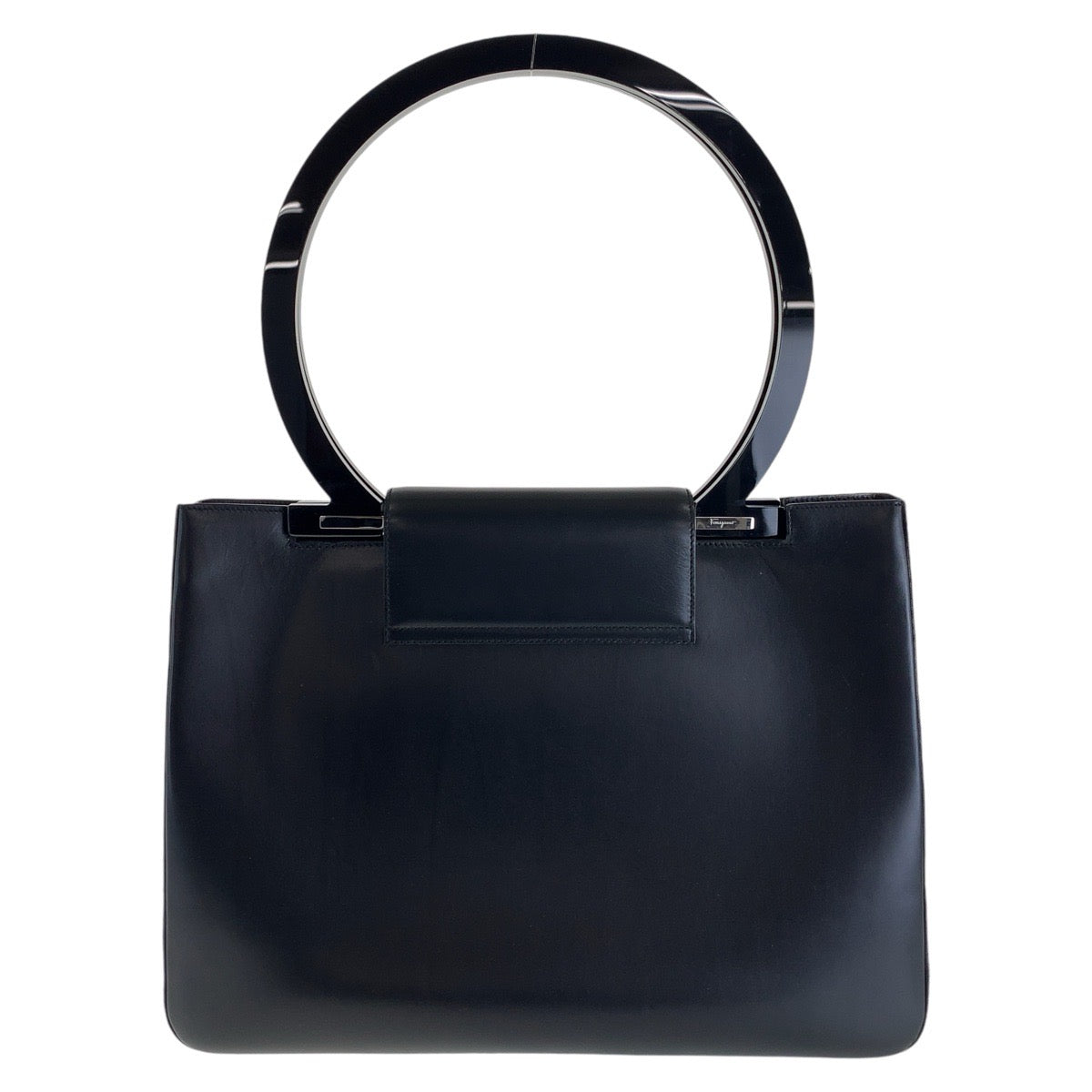 13497
Salvatore Ferragamo サルヴァトーレフェラガモ ガンチーニ ブラック レッド 黒 ゴールド金具 レザー トートバッグ ショルダーバッグ  レディース A26