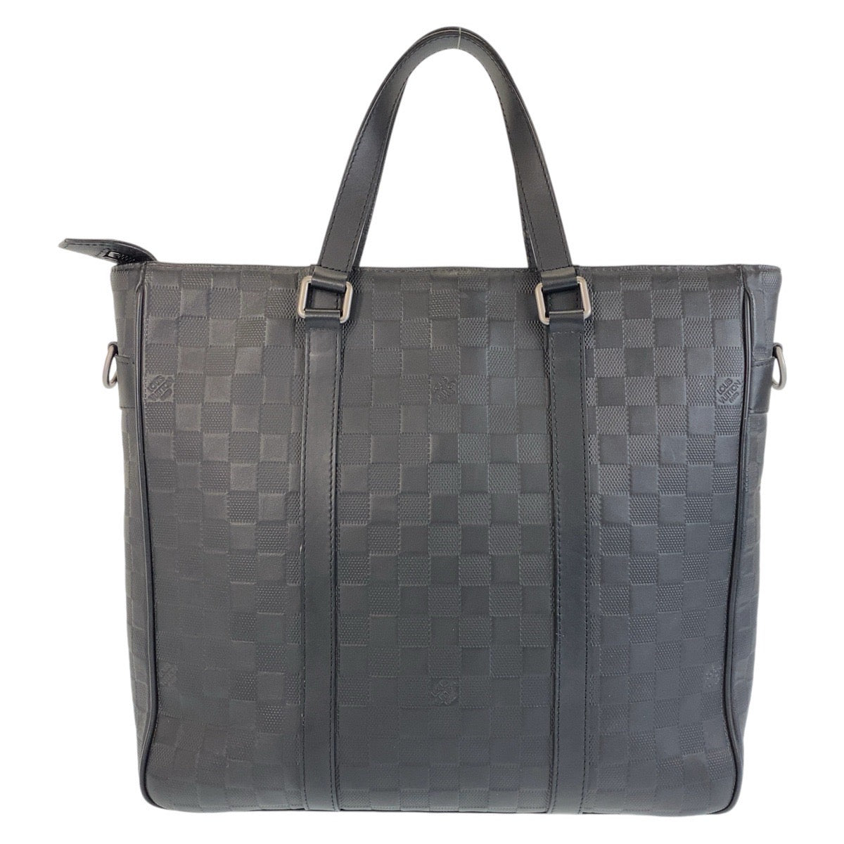 13498
LOUIS VUITTON ルイヴィトン ダミエ アンフィニ タダオ PM ブラック 黒 ガンメタ金具 レザー N41269 トートバッグ 男女兼用  レディース