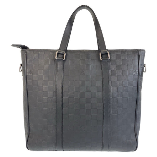 13498
LOUIS VUITTON ルイヴィトン ダミエ アンフィニ タダオ PM ブラック 黒 ガンメタ金具 レザー N41269 トートバッグ 男女兼用  レディース
