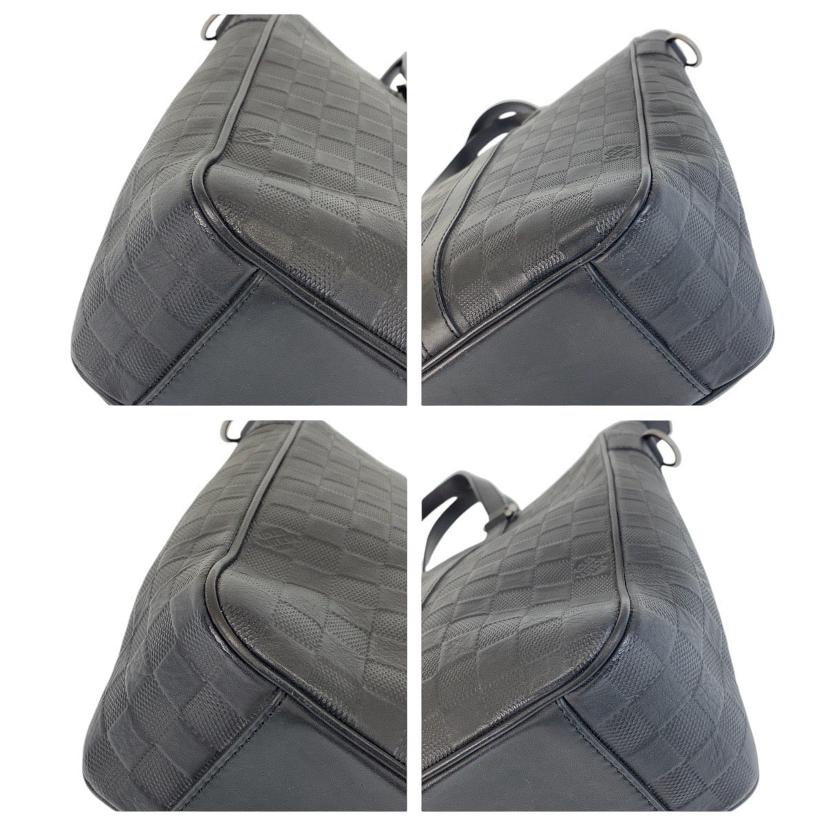 13498
LOUIS VUITTON ルイヴィトン ダミエ アンフィニ タダオ PM ブラック 黒 ガンメタ金具 レザー N41269 トートバッグ 男女兼用  レディース