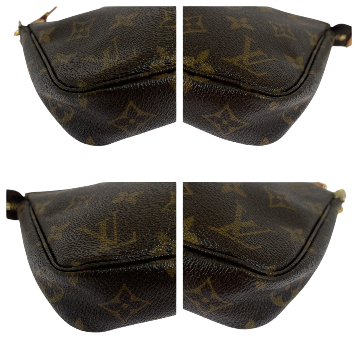 13499
LOUIS VUITTON ルイヴィトン モノグラム ブラウン ゴールド金具 PVC M51980 ハンドバッグ アクセサリーポーチ  レディース ABP50