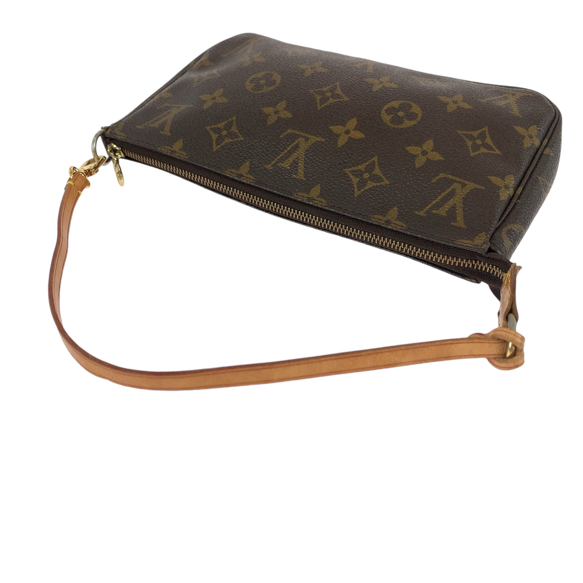 13499
LOUIS VUITTON ルイヴィトン モノグラム ブラウン ゴールド金具 PVC M51980 ハンドバッグ アクセサリーポーチ  レディース ABP50