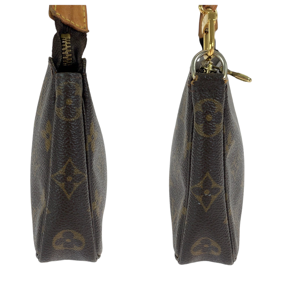 13499
LOUIS VUITTON ルイヴィトン モノグラム ブラウン ゴールド金具 PVC M51980 ハンドバッグ アクセサリーポーチ  レディース ABP50