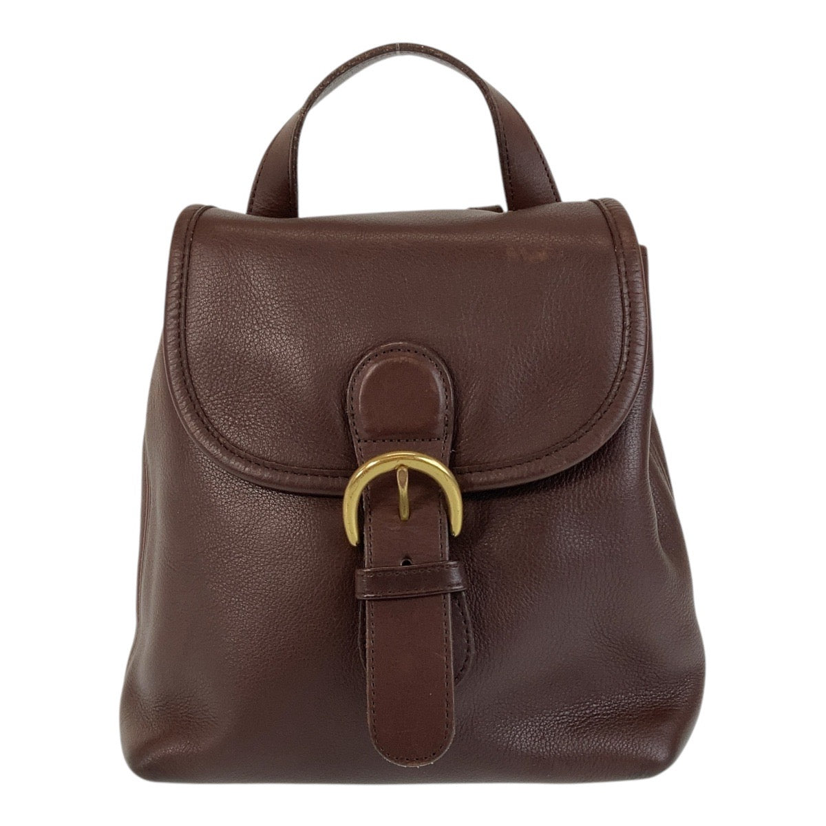 13512
COACH コーチ オールドコーチ ブラウン ゴールド金具 レザー バックパック リュック  レディース