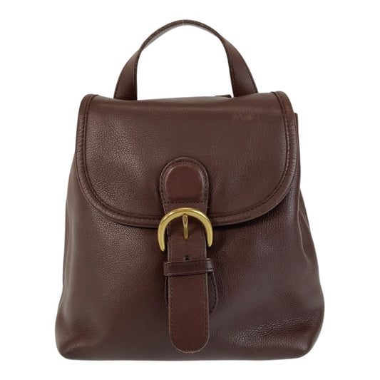 13512
COACH コーチ オールドコーチ ブラウン ゴールド金具 レザー バックパック リュック  レディース