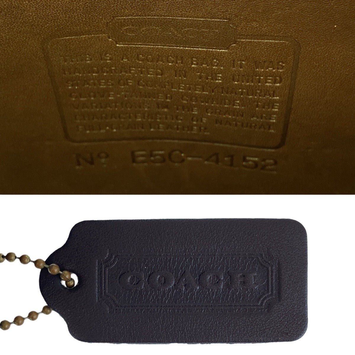 13512
COACH コーチ オールドコーチ ブラウン ゴールド金具 レザー バックパック リュック  レディース
