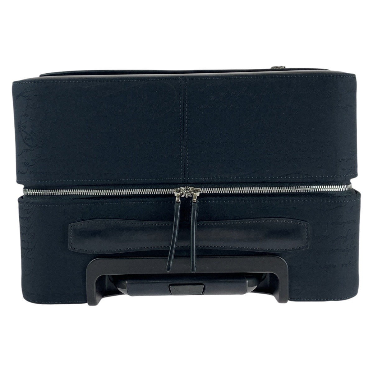 13513
Berluti ベルルッティ カリグラフィ スクリット 靴べら付き ブラック 黒 シルバー金具 ナイロン / レザー キャリーバッグ スーツケース キャリーケース 男女兼用  メンズ