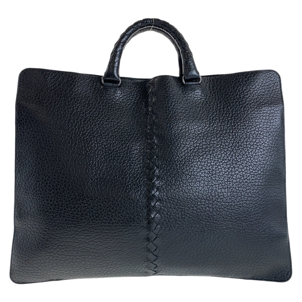 13515
BOTTEGAVENETA ボッテガヴェネタ イントレチャート ブラック 黒 ガンメタ金具 レザー ビジネスバッグ ブリーフケース A4収納  メンズ