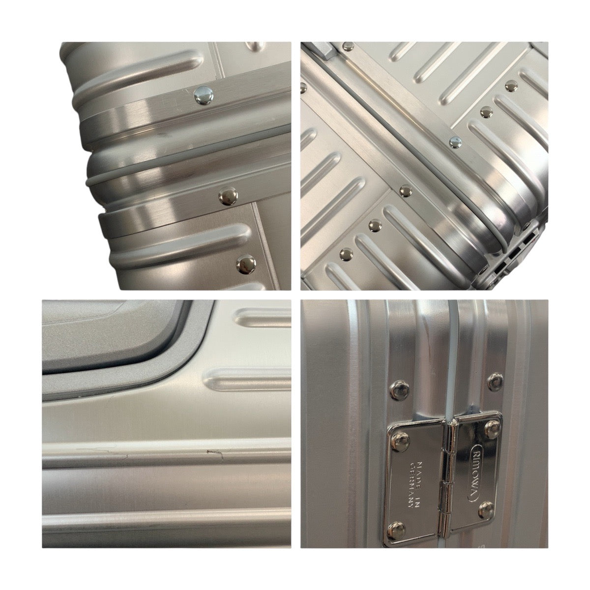RIMOWA リモワ トパーズ 98L シルバー シルバー金具 アルミ 924.77.00.5 スーツケース アタッシュケース 電子タグ  メンズ