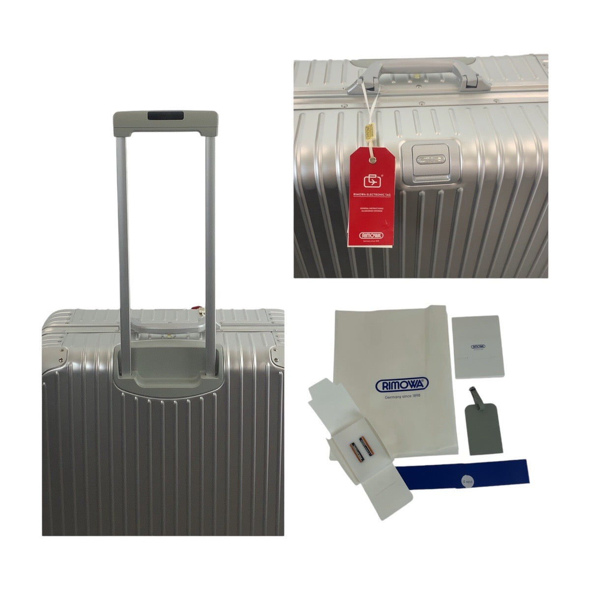 RIMOWA リモワ トパーズ 98L シルバー シルバー金具 アルミ 924.77.00.5 スーツケース アタッシュケース 電子タグ  メンズ