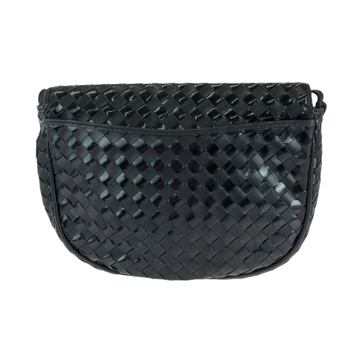 13521
BALLY バリー ブラック 黒 ゴール金具 パテントレザー ショルダーバッグ ポシェット  レディース