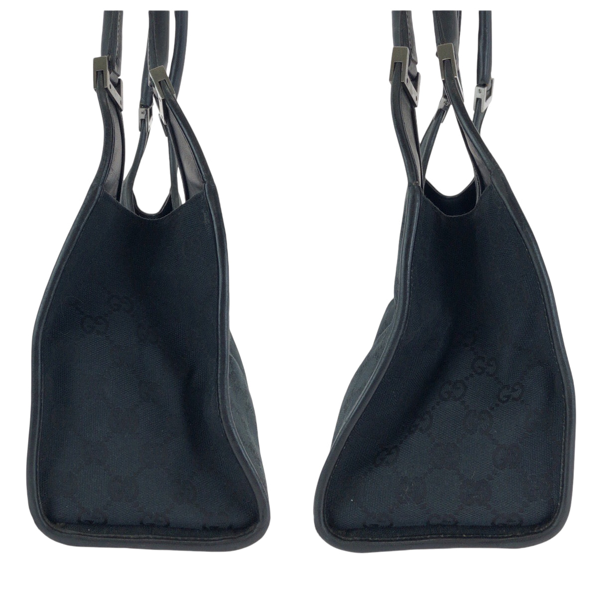 13559
GUCCI グッチ ジャッキー ブラック 黒 シルバー金具 GGキャンバス 002 1067 ハンドバッグ ショルダーバッグ  レディース