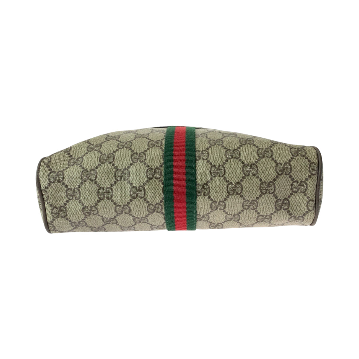 13524
GUCCI グッチ ヴィンテージ オールドグッチ シェリーライン ベージュ ブラウン ゴールド金具 GGスプリームキャンバス 14 02 005 ショルダーバッグ ポシェット  レディース