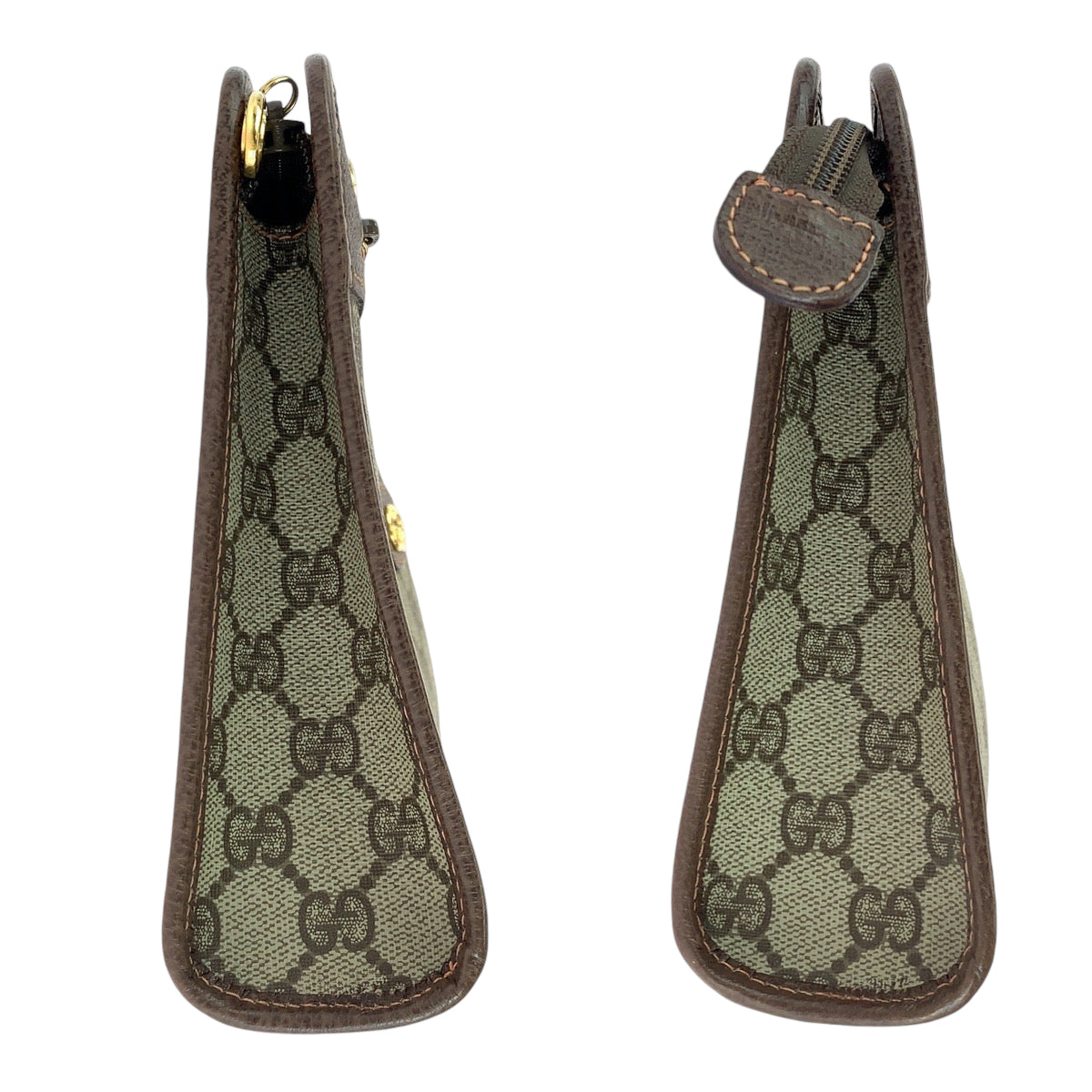 13527
GUCCI グッチ ヴィンテージ オールドグッチ ブラウン ベージュ ゴールド金具 GGスプリームキャンバス 14166063 セカンドバッグ クラッチバッグ  メンズ