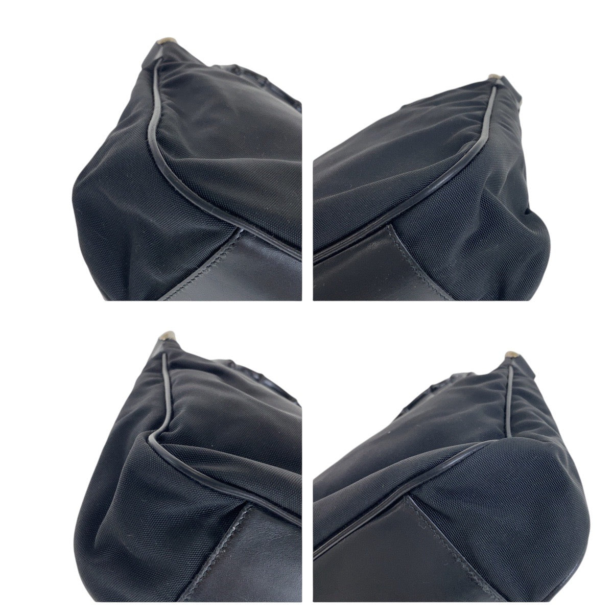 13529
GUCCI グッチ バンブー ブラック 黒 シルバー金具 キャンバス / レザー ハンドバッグ ショルダーバッグ 2way  レディース
