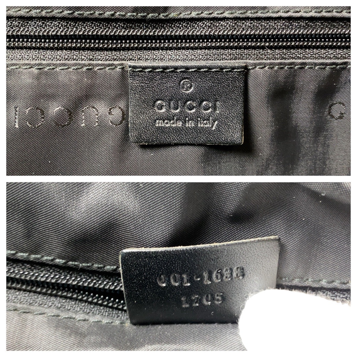 13529
GUCCI グッチ バンブー ブラック 黒 シルバー金具 キャンバス / レザー ハンドバッグ ショルダーバッグ 2way  レディース