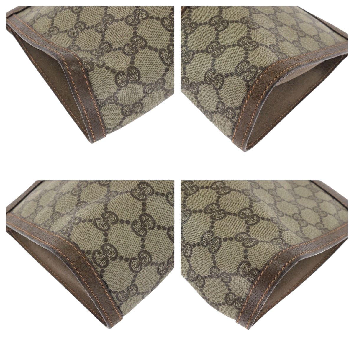 13532
GUCCI グッチ オールドグッチ シェリーライン ブラウン ゴールド金具 GGスプリームキャンバス 89 01 033 クラッチバッグ セカンドバッグ  レディース