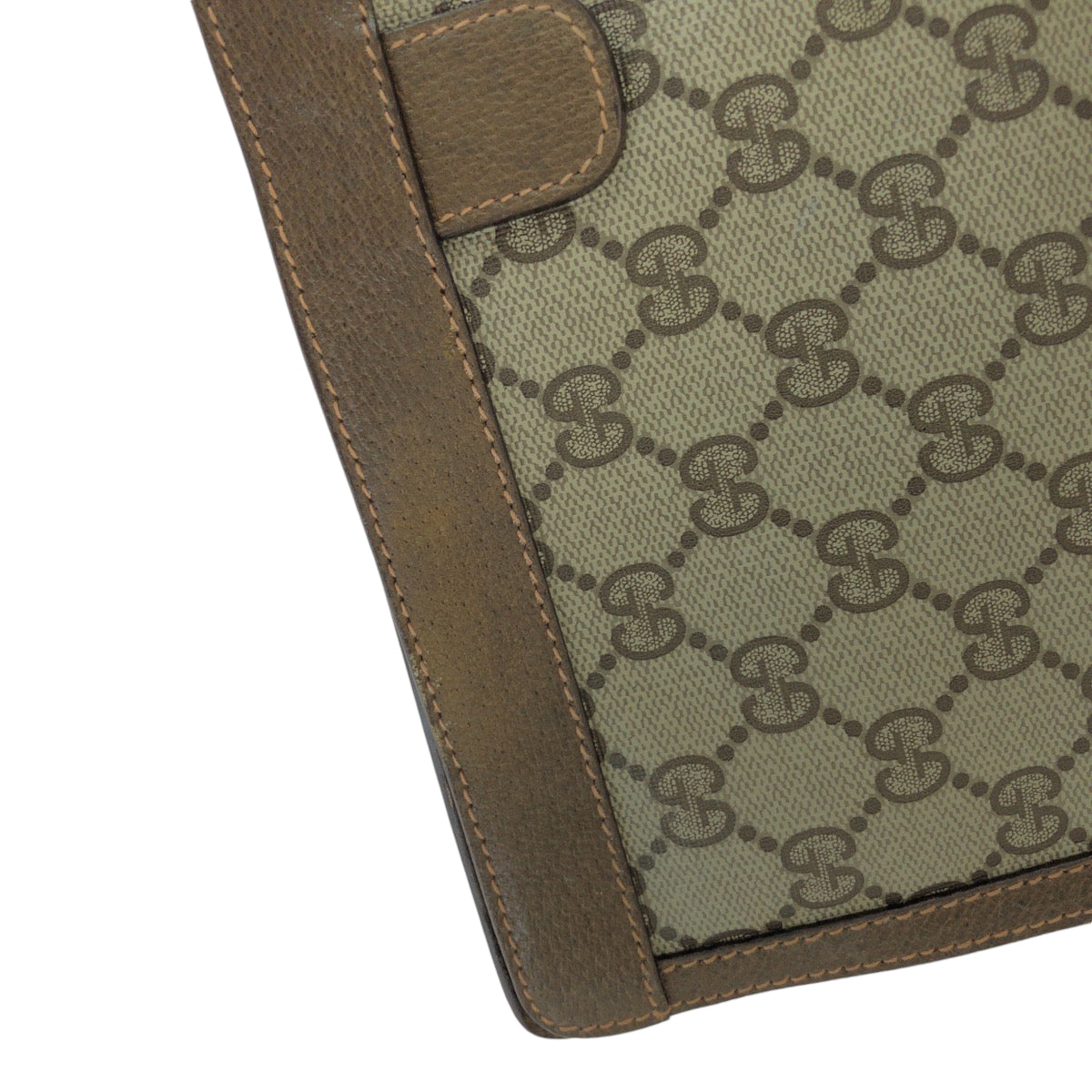 13532
GUCCI グッチ オールドグッチ シェリーライン ブラウン ゴールド金具 GGスプリームキャンバス 89 01 033 クラッチバッグ セカンドバッグ  レディース
