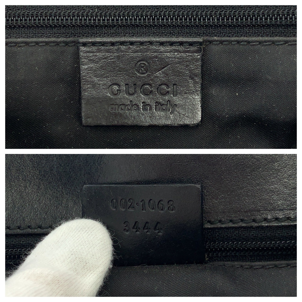13536
GUCCI グッチ ジャッキー ブラック 黒 シルバー金具 GGキャンバス 002 1068 ホーボー ショルダーバッグ  レディース